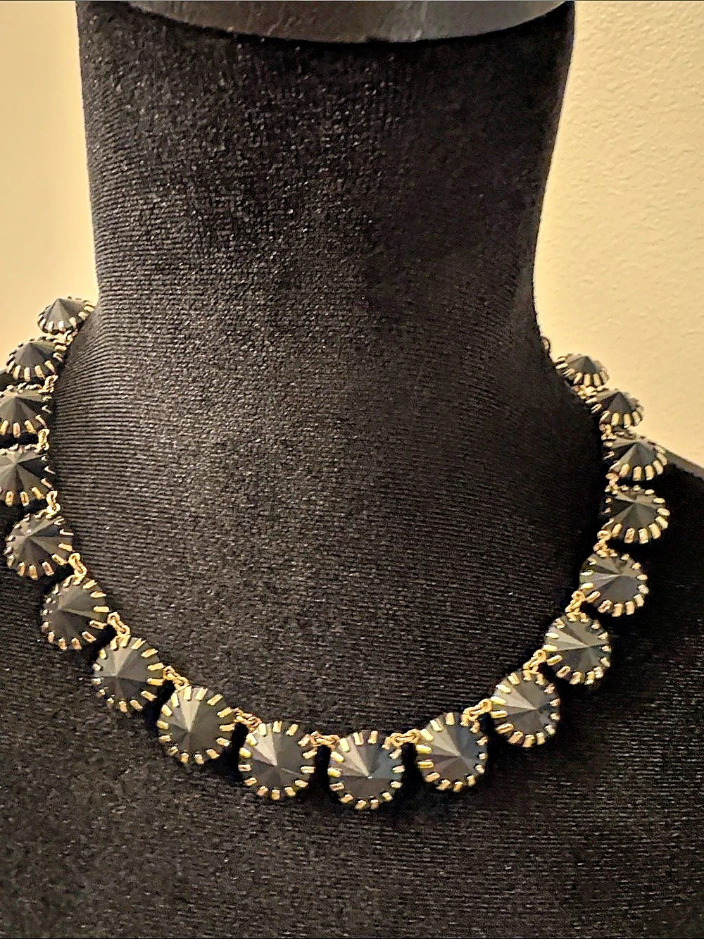 J.Crew Black & Gold Statement Necklace